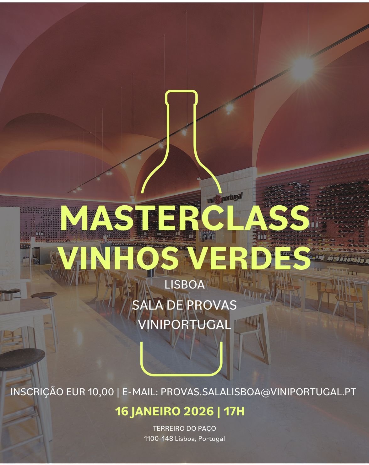 Masterclass "Vinhos Verdes &agrave; Mesa de Inverno" em Lisboa