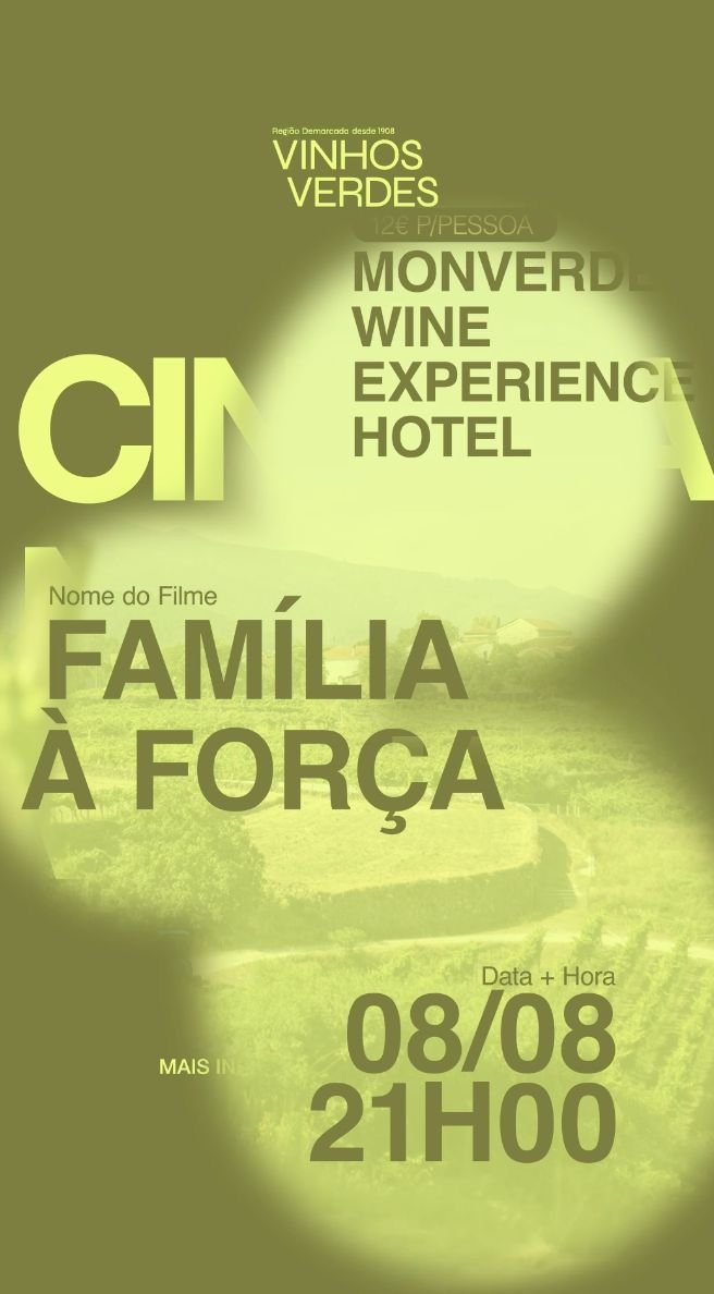 Ciclo de Cinema na Vinha 2026: &ldquo;Fam&iacute;lia &agrave; For&ccedil;a&rdquo; em exibi&ccedil;&atilde;o no Monverde Wine Experience Hotel a 8 de Agosto